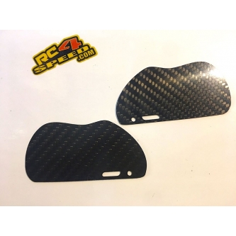 Carbon fibre 2mm Rear mud guards for the XB8 2017 2018 2019 2020 buggy & GTX8